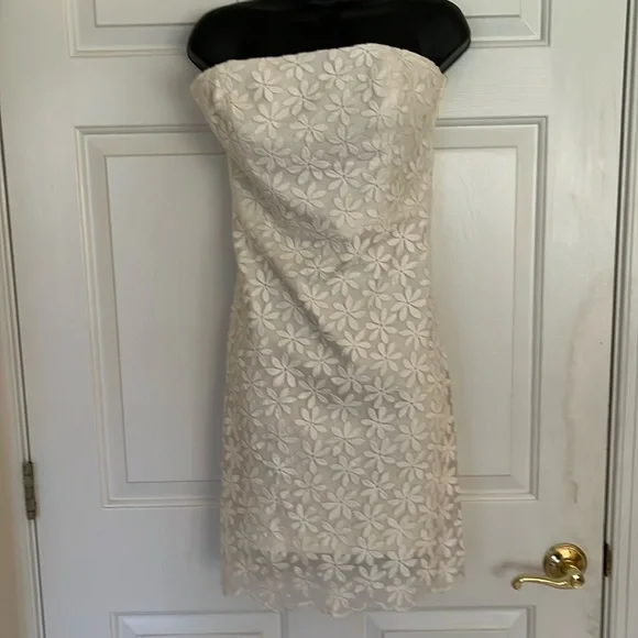 slim fit dress slacks Strapless Floral Print Chiffon Gown with Scarf by Badgley Mischka main image 1
